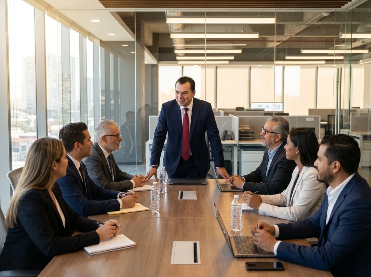 José con equipo de trabajo